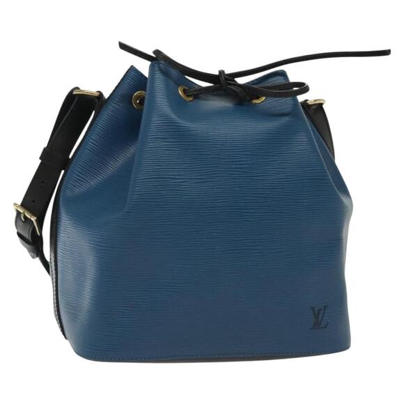 LOUIS VUITTON Epi Petit Noe Shoulder Bag Bicolor Black Blue M44152 - Picture 1 of 16